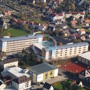 Kirche & Schulen Weißenburg Limes Luftbild