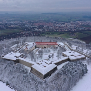 Limes Luftbild Wülzburg im Winter